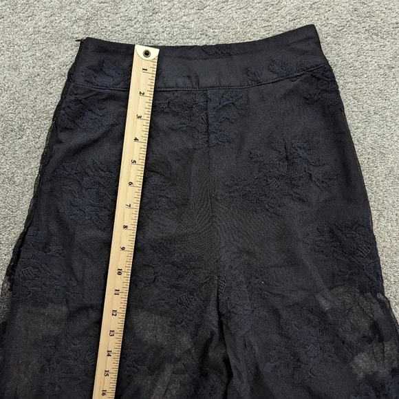 Women's Lace & Ruffle See Through Pants Size XSmall Y2K Whimsigoth Goth - Picture 9 of 10